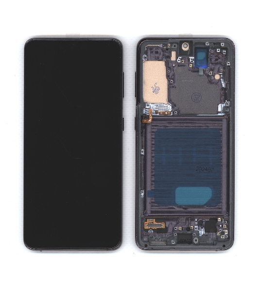Дисплей для Samsung Galaxy S21 5G SM-G991B в сборе с тачскрином и рамкой TFT черный