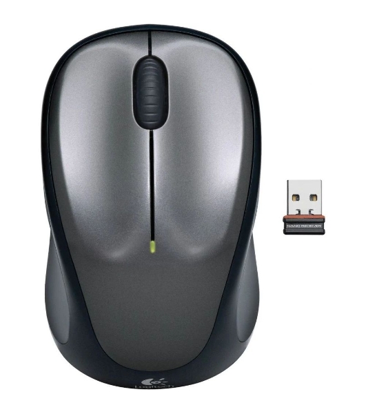 Мышь беспроводная Logitech M235 серый/черный, 1000 dpi, радиоканал, USB, кнопки - 3