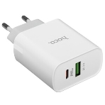 Сетевое зарядное устройство HOCO C80A Rapido 1xUSB + 1xUSB-C, 3.1A, 20W, белый, фото19