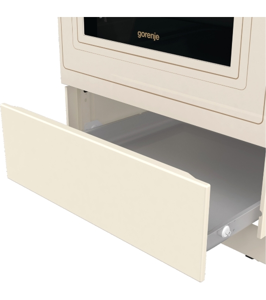 Плита комбинированная Gorenje GKS5B70CLI бежевый, конфорок 4 газовых, духовка 70 л, 50 см x 85 см x 59.4 см