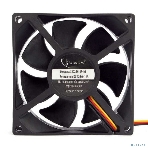 Вентилятор для корпуса Gembird 80x80x25, гидрод., тихий, 3 pin/4pin Molex, провод 30 см, фото6