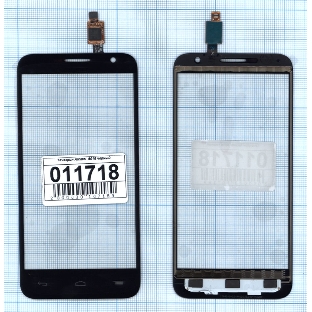 Сенсорное стекло (тачскрин) для Alcatel Idol 2 Mini 6016D черное