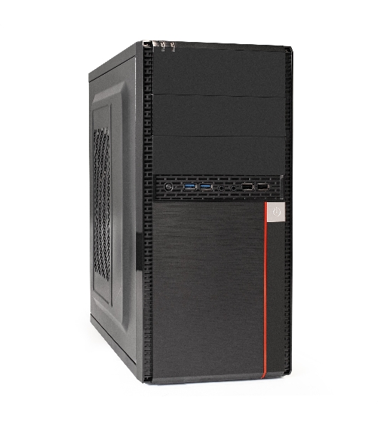 Компьютерный корпус Minitower ExeGate BA-204U-UNS500 (mATX, БП UNS500 с вент. 12см, 2хUSB+2хUSB 3.0, аудио, черный)
