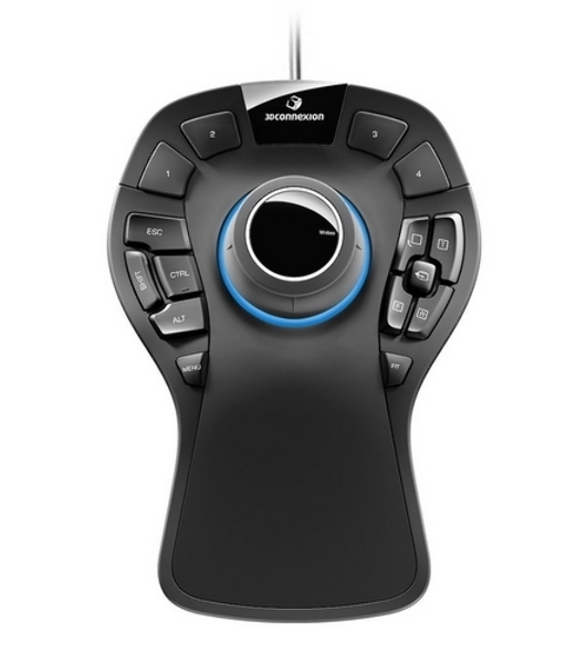 Мышь проводная 3DConnexion SpaceMouse Pro (3DX-700040) черный, 2000 dpi, USB, кнопки - 15