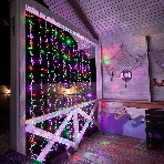 Гирлянда Neon-night 'Светодиодный Дождь' 2х3м, постоянное свечение, прозрачный провод, 230 В, диоды МУЛЬТИ, 448 LED, фото4