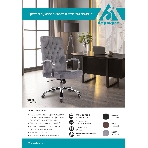 Кресло Бюрократ T-9928SL Fabric Italia 26 серый, ткань, фото5