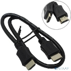 Кабель HDMI C-HM-HM-0.5M Wize,0.5 м, v.2.0, 19M/19M, позол.разъемы, экран, черный, пакет, фото 1
