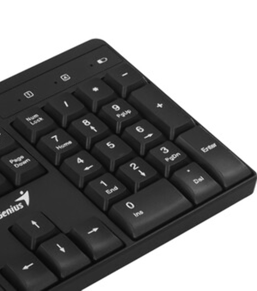Клавиатура Genius KB-7123 беспроводная, радиоканал, чёрный