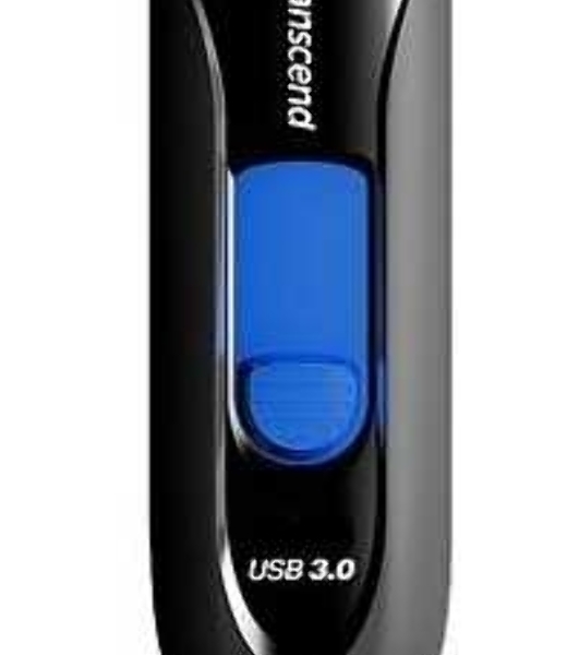 Флешка USB Transcend JetFlash 790 (TS64GJF790K), 64 Gb, USB 3.0, R/W 90/40, черный/синий