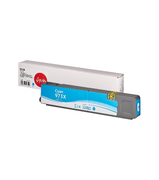 Картридж струйный Sakura F6T81AE (№973X Cyan) для HP, голубой, 110 мл., 7000 к.
