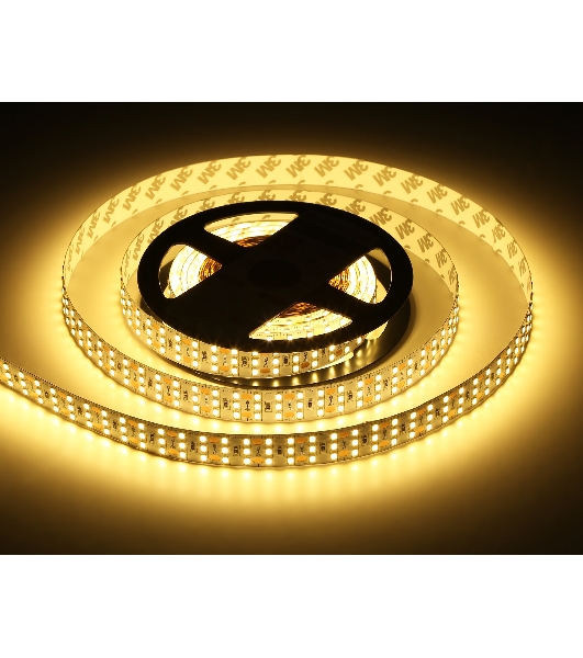 Светодиодная лента Ambrella light GS3901 2835 324Led/ 26W m/ 24V IP20 3000K/ 5000*18*1.2mm (2 конт.)