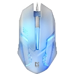 Мышь проводная Defender Cyber MB-560L белый, 1200 dpi, USB, кнопки - 3, фото 1