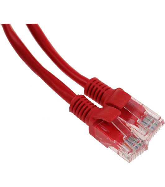 Патч-корд UTP Cablexpert cat.5e, 1м, литой, многожильный, красный