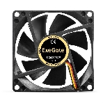 Вентилятор для корпуса ExeGate EX08025B3P черный, 80 мм, 2000 об/мин, 19 дБ, 3 pin, фото4