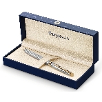Ручка роллер Waterman Hemisphere (CWS0920350) Steel GT F черн. черн. подар.кор., фото3