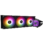 Водяное охлаждение для процессора Thermalright Frozen Warframe Pro 360 черный ARGb (360мм, черный, ARGb/Fans: 3x120мм, 70.84CFM, 29.8dBA, 2000RPM/Pump height 60мм, 23dBA, 3000RPM, Rad thickness 27mm/S: 1200, 1700, 1851, 2011, 2066, 115X, AM4, AM5), фото16