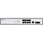 Коммутатор Managed L2 Switch 8x1000Base-T PoE, 2x1000Base-X SFP, PoE Budget 135W, RJ45 Console, 19' w/brackets, фото12