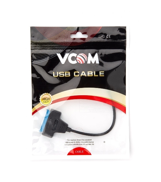 Кабель-адаптер USB3.0 ---SATA III 2.5', VCOM