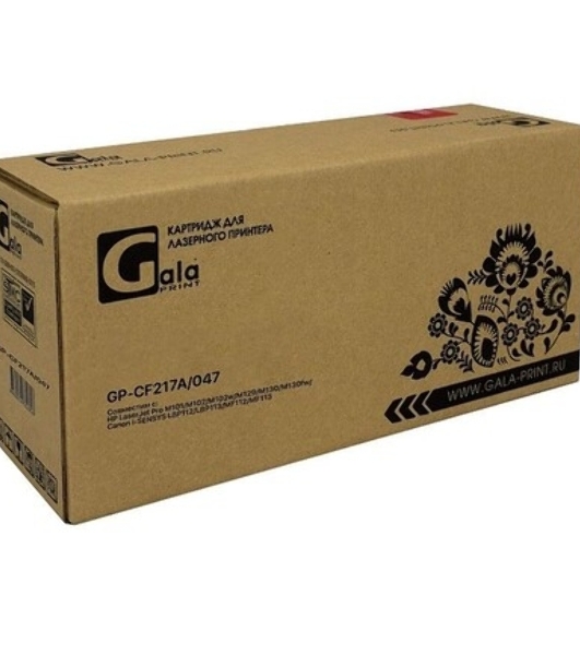 Картридж лазерный GalaPrint GP-CF217A/047 (№17A) черный (1600 стр.) для HP LaserJet Pro M101/M102/M102w/M129/M130/M130fw/Canon i-SENSYS LBP112/LBP113/MF112/MF113
