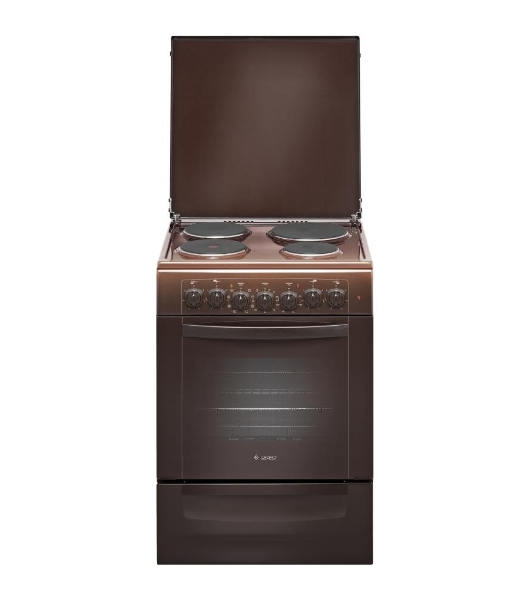 Плита электрическая Gefest 6140-02 0001 коричневый, конфорок 4 электрических, духовка 55 л, 60 см x 85 см x 60 см