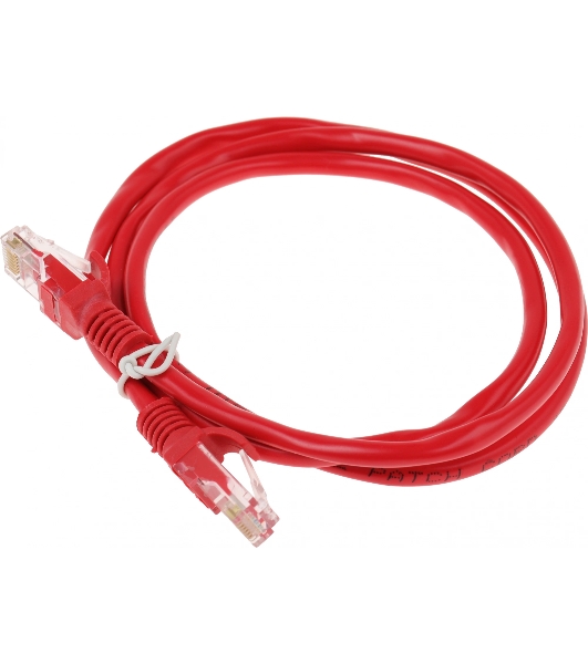 Патч-корд UTP Cablexpert cat.5e, 1м, литой, многожильный, красный