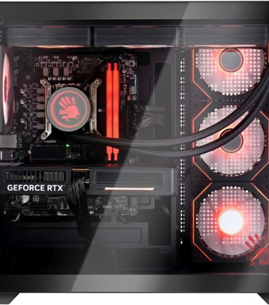 Компьютер Bloody BD-PC RAB84T2 TWR Ryzen 7 7700 (3.8) 32Gb SSD1Tb RTX5060 8Gb Windows 11 Home 64 2.5xGbitEth 650W черный (RUS) (2142055)