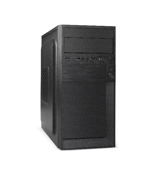 Компьютерный корпус Minitower ExeGate EX291140RUS BAA-105-01AAA350 (mATX, БП AAA350 с вент. 8см, 2*USB, аудио, черный)