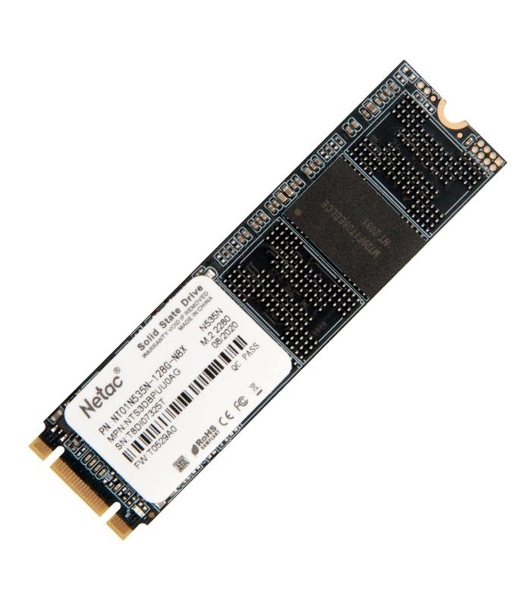 Накопитель SSD Netac N535N, 128Gb, M.2 2280, SATA-III, R/W 510/440