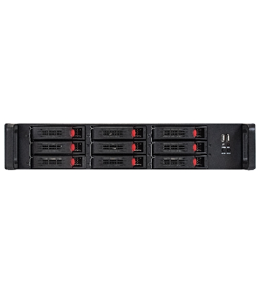 Серверный корпус ExeGate Pro 2U650-HS09 (RM 19', высота 2U, глубина 650, БП 2U-920ADS, 9xHotSwap, 2*USB)