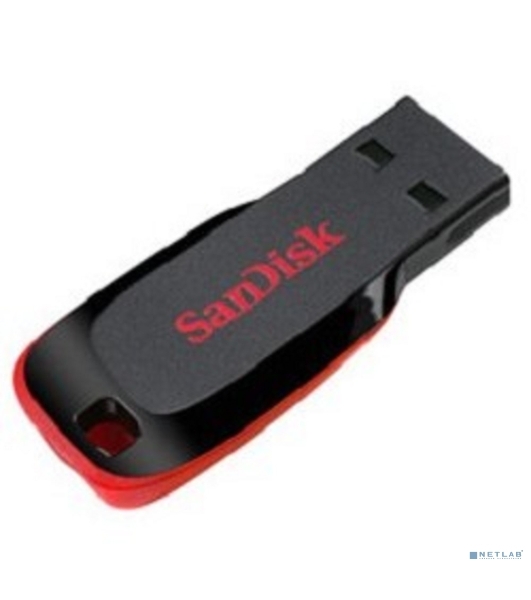 Флешка USB Sandisk CZ50 Cruzer Blade (SDCZ50-032G-B35), 32Gb, USB 2.0, R/W 15/4, черный/красный
