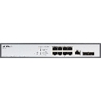 Коммутатор Managed L2 Switch 8x1000Base-T PoE, 2x1000Base-X SFP, PoE Budget 135W, RJ45 Console, 19' w/brackets, фото9