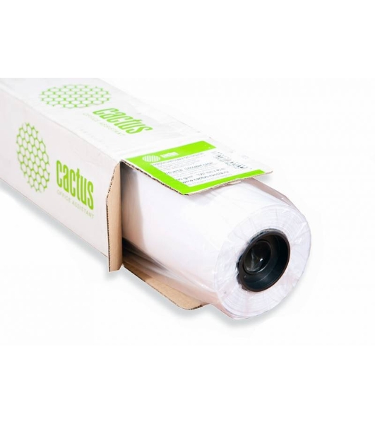 Бумага Cactus CS-PC140-61030 24'(A1) 610мм-30м/140г/м2/белый матовое универсальная (с покрытием) втулка:50.8мм (2') (упак.:1рул)