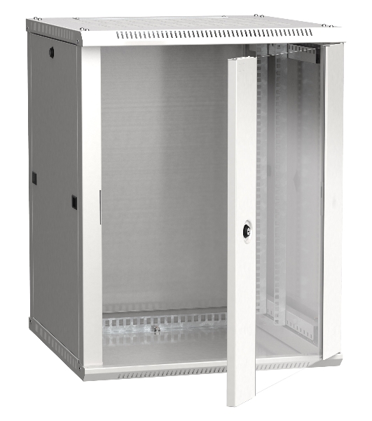 Шкаф ITK LINEA W 12U 600x600 мм дверь стекло, RAL7035