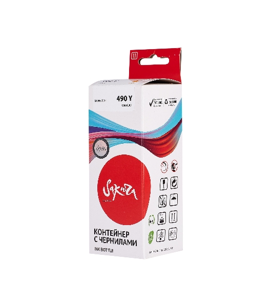 Чернила Sakura 0666C001 для Canon, желтый, 9000 к., 100 мл.