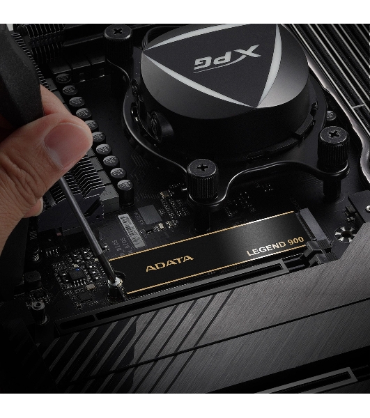Накопитель SSD ADATA LEGEND 900, 2000Gb, PCIe 4.0 x4, 2280, NVMe, R/W 7000/5400, с радиатором