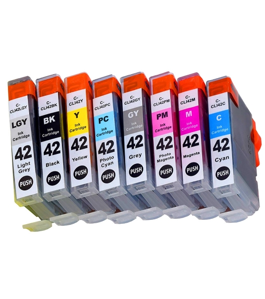 Набор струйных картриджей NVPrint для Canon CLI-42 (NV-6384B010) 8 цветов для Canon Pixma PRO-100, 100S