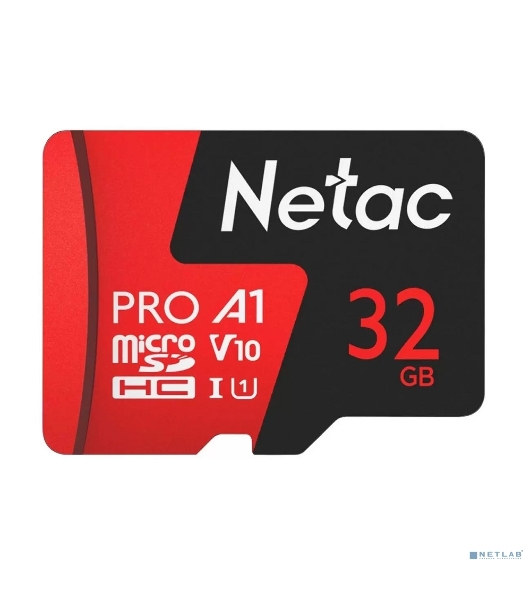 Флеш карта MicroSD card Netac P500 Extreme Pro 32Gb, retail version w/SD adapter
