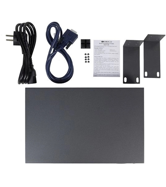 Коммутатор Managed L2 Switch 8x1000Base-T PoE, 2x1000Base-X SFP, PoE Budget 135W, RJ45 Console, 19' w/brackets