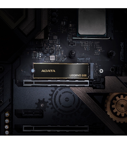 Накопитель SSD ADATA LEGEND 900, 2000Gb, PCIe 4.0 x4, 2280, NVMe, R/W 7000/5400, с радиатором