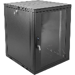 Шкаф ЦМО телекоммуникационный настенный сварной 12U (600 650) съемные стенки, дверь стекло, черный, фото6