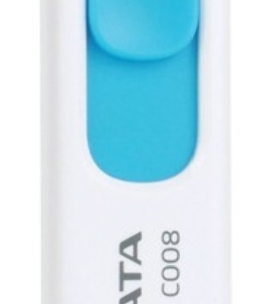 Флешка USB ADATA C008 (AC008-32G-RWE), 32Gb, USB 2.0, R/W 15/5, белый/синий