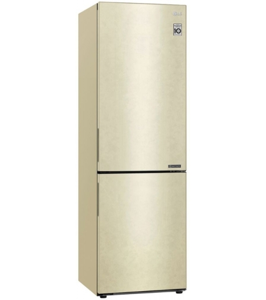 Холодильник LG GA-B509CECL бежевый, двухкамерный, 277/107л, морозилка снизу, No Frost