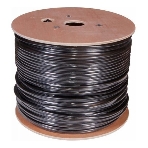 Кабель сетевой Buro UTP 4 пары cat5E solid 0.50мм Cu 305м черный стальной трос, фото2