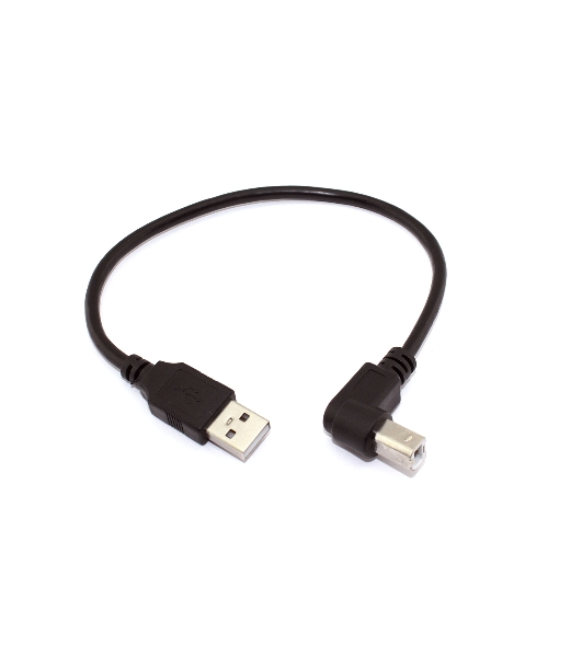 Кабель USB 2.0 на USB-B угол вверх 0,3 м