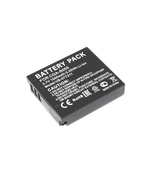 Аккумуляторная батарея для фото и видеокамеры Panasonic Lumix DMC-FS1 (CGA-S005) 3.7V 1500mAh