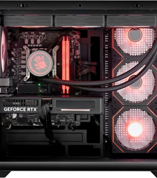 Компьютер Bloody BD-PC RAB84T2 TWR Ryzen 7 7700 (3.8) 32Gb SSD1Tb RTX5060 8Gb Windows 11 Home 64 2.5xGbitEth 650W черный (RUS) (2142055)