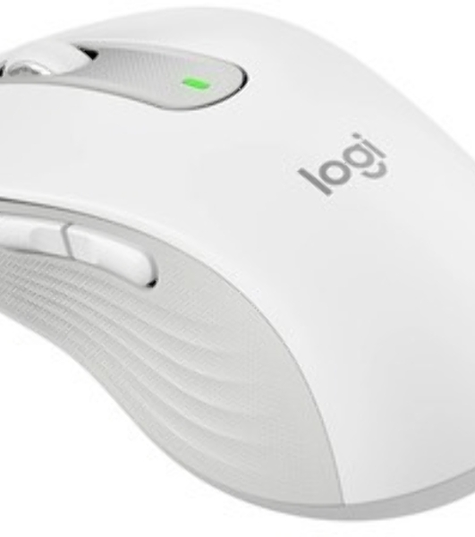 Мышь беспроводная Logitech Signature M650 L белый, 4000 dpi, радиоканал, Bluetooth, USB, кнопки - 5