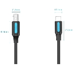 Кабель Vention USB 2.0 Type C M/BM - 2 м, фото2