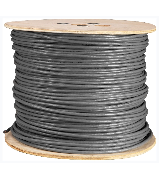 Кабель сетевой Buro FTP 4 пары cat5E solid 0.50мм Cu 305м серый