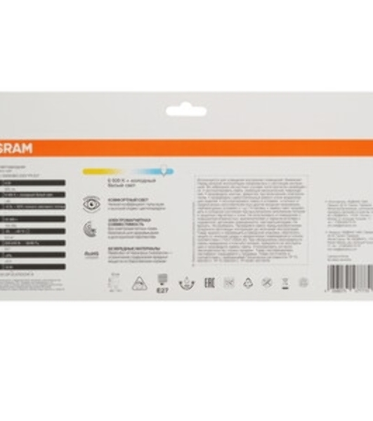 Лампа светодиодная LED Value LVCLB75 10SW/865 свеча матовая E27 230В 10х1 RU OSRAM 4058075579590